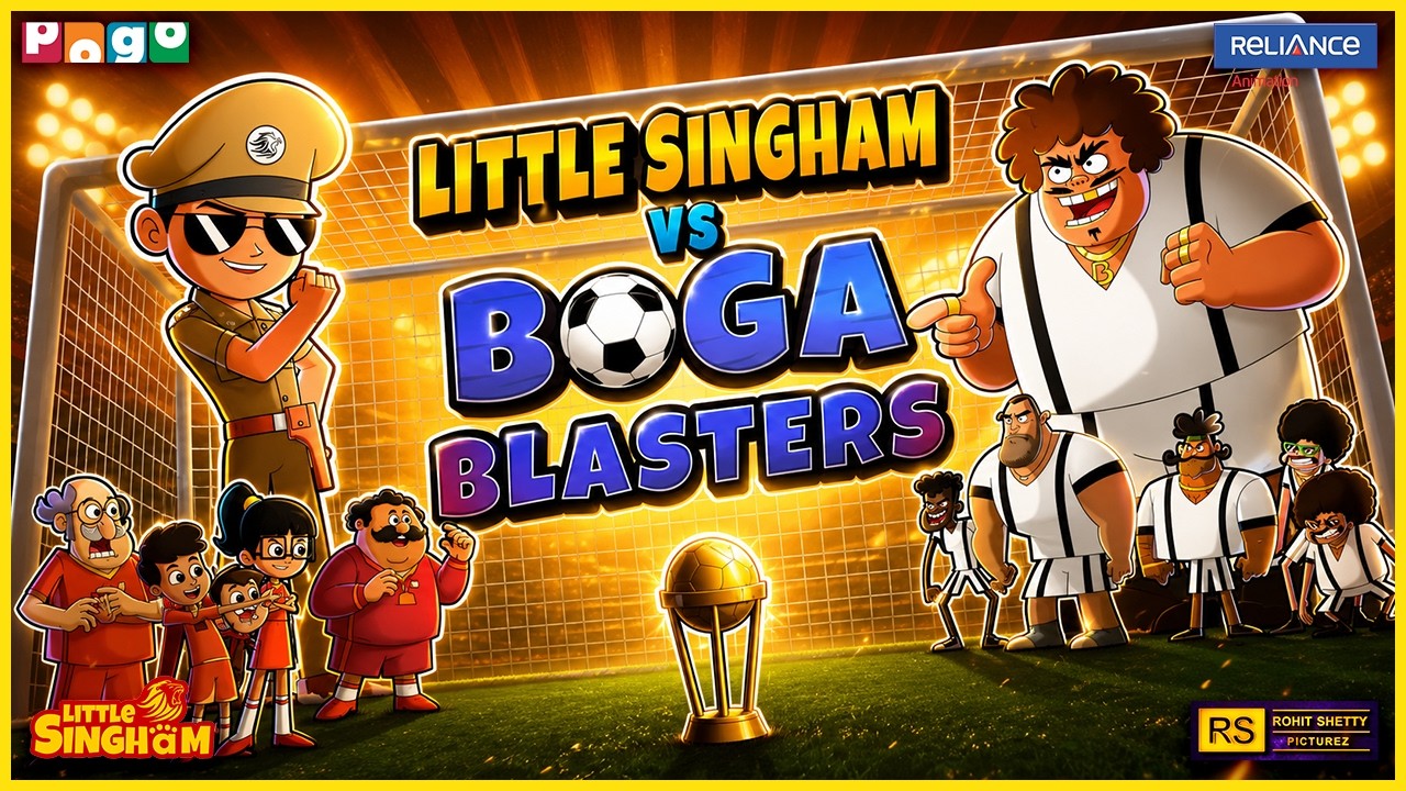 Little Singham vs Boga Blasters Football Match! | Gold Trophy Challenge