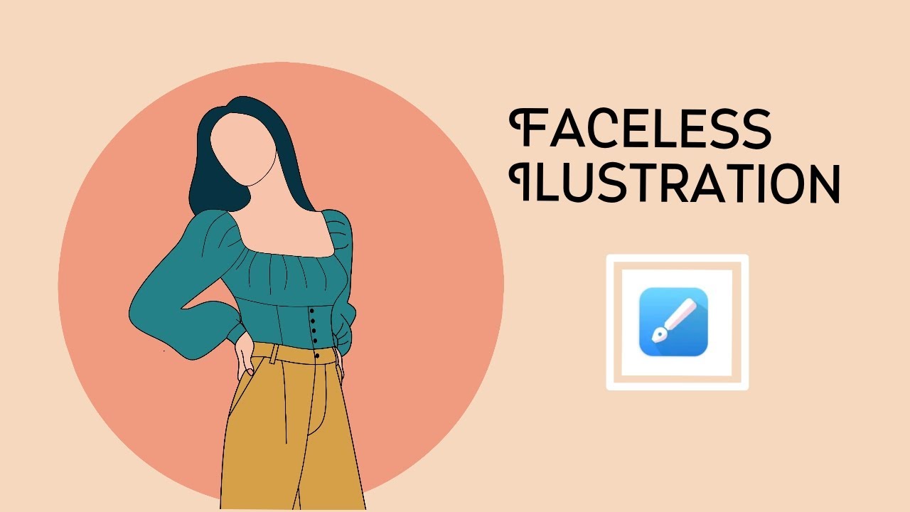 How to draw faceless portrait Ilustration in Infinite Design | Tutorial Infinite Design Android