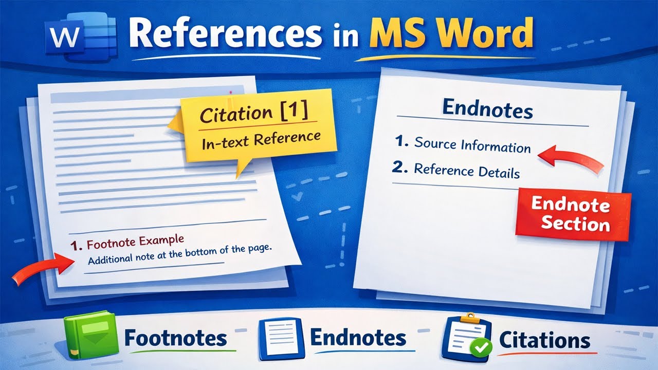 Stop Writing References Manually! MS Word Footnote, Endnote & Citation