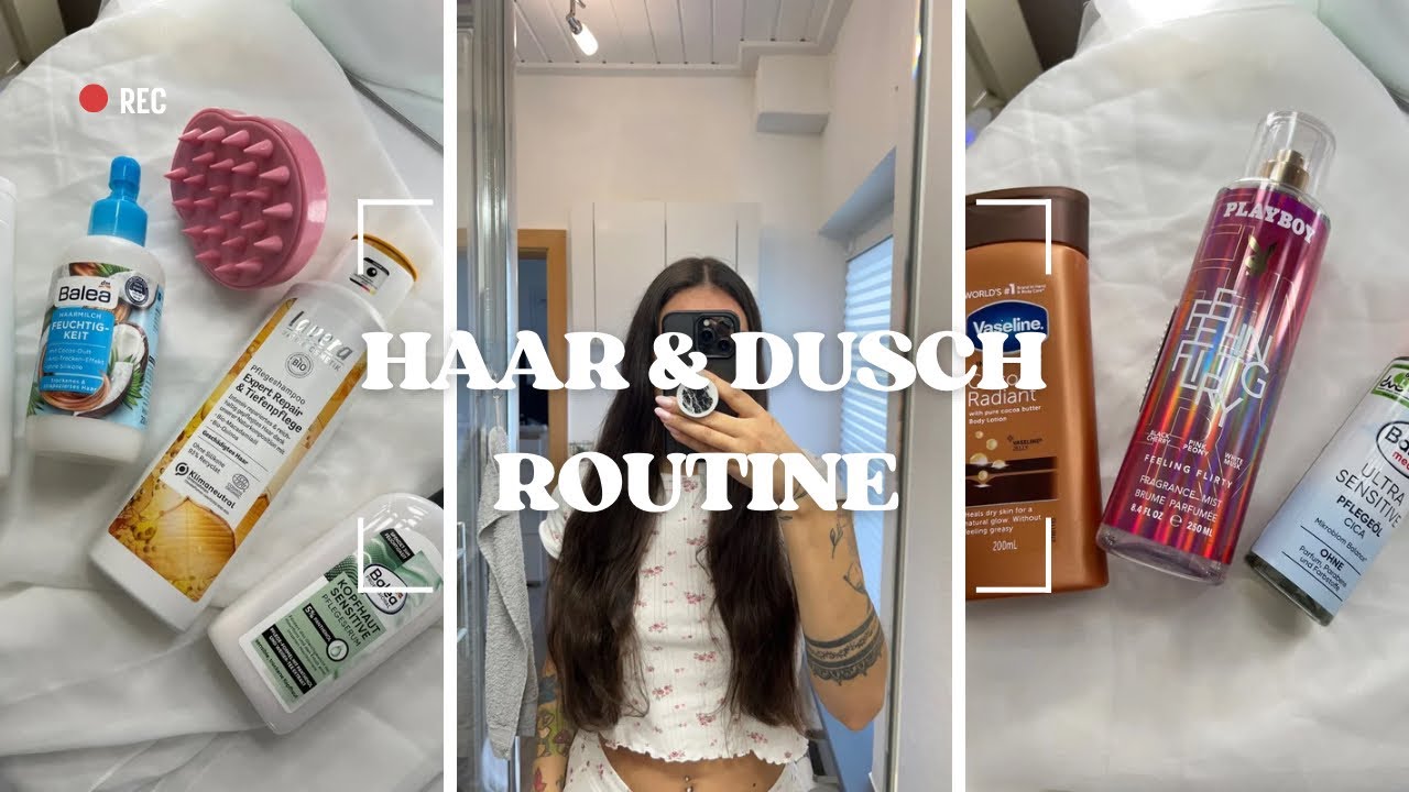 Meine Haar &  Duschroutine f&uuml;r langes gesundes Haar ✨ wir begutachten meine Kopfhaut gemeinsam