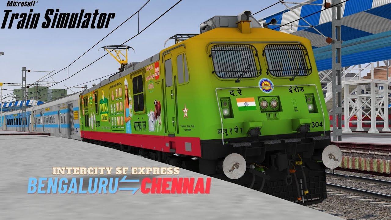 Let's Play MSTS | 12610 Intercity SF Express | Bengaluru to Chennai | MSTS | Indian Railways |