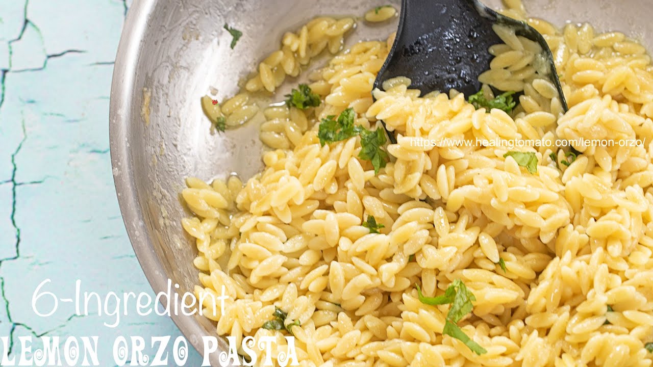 Lemon Orzo Pasta made with just 6 ingredients