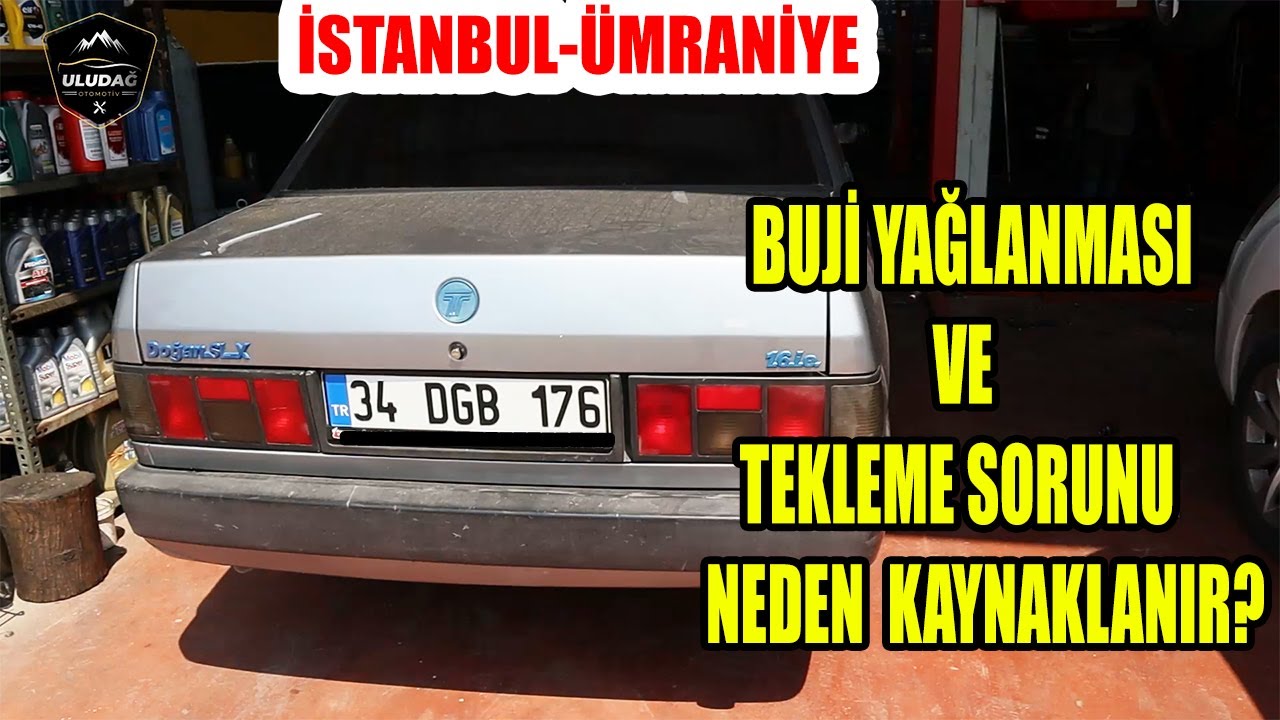 TOFAŞ DOĞAN SLX 1.6 İ.E TEKLİYOR BUJİ YAĞLIYOR (Segman Atıp Yarım Motor Yaptık)