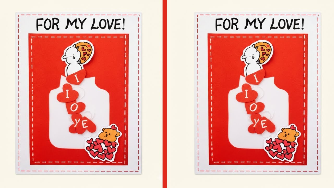 Valentine’s Day Card Ideas ❤️ | Easy Handmade Cards | DIY Valentine’s Day Cards for Him/Her 💌