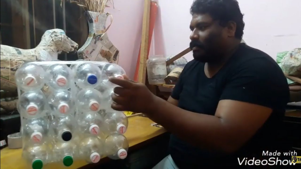 DIY-SOFA using Plastic bottle/plastic chair.