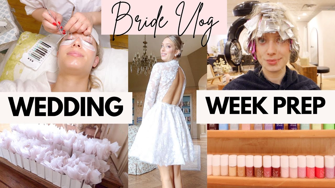 Wedding Week Beauty Appointments! NYC Bride Prep Vlog + packing & heading to our venue!