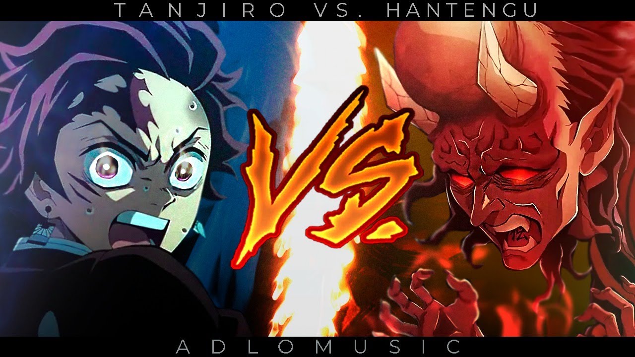 TANJIRO VS. HANTENGU RAP | Aldea del herrero pt. 1 | 2023 | AdloMusic