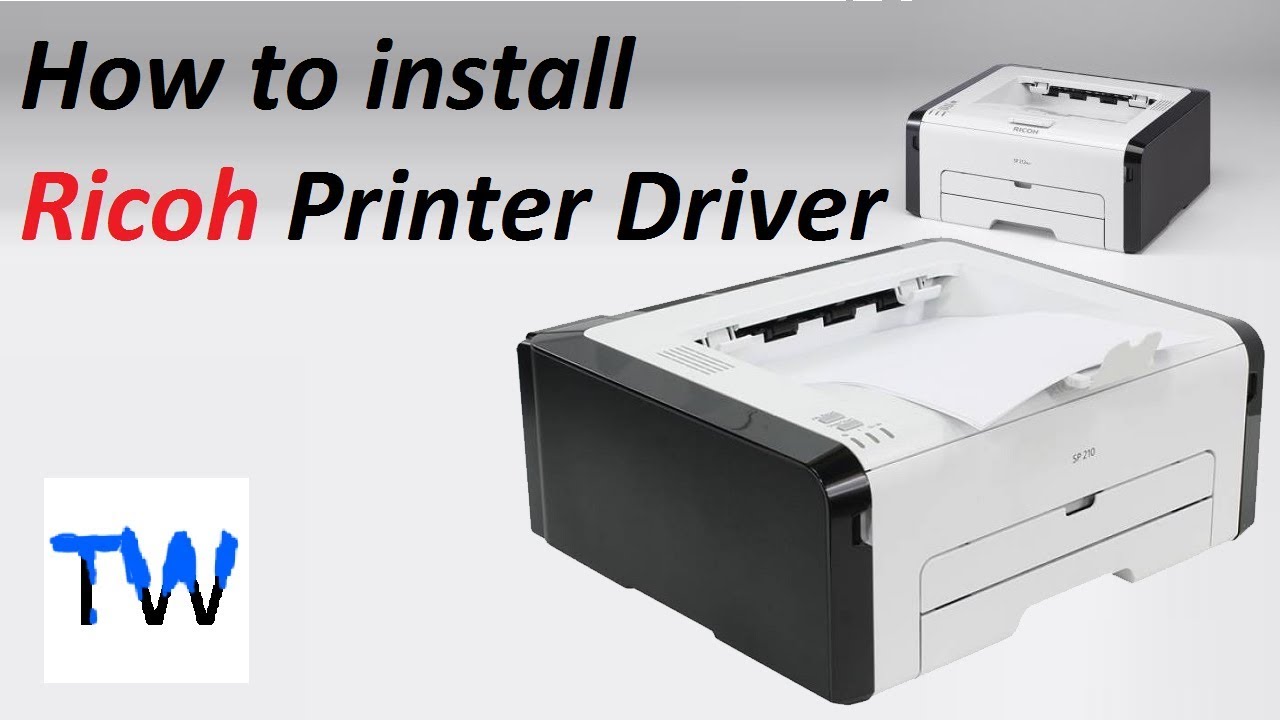 Ricoh SP 210 Printer Driver Download and Install || Teach World ||