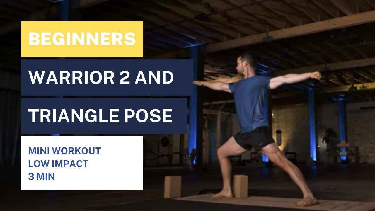 Yoga For Beginners Mini Workout | Warrior 2 And Triangle Pose For Beginners | Low-Impact Strength