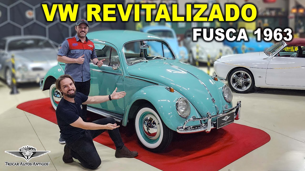 PROCESSO de REVITALIZAÇÃO! 💎 FUSCA 1963 verde TURQUEZA que vai fazer SUCESSO nas RUAS!
