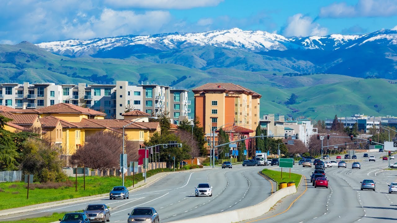 Silicon Valley California by Drone - Silicon Valley us Drone View - California Drone