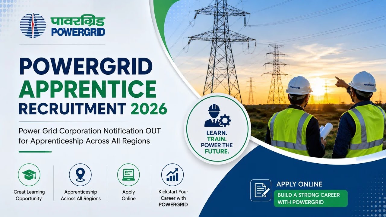 How to apply the online application of Powergrid Apprentice recruitment 2026 in tamil