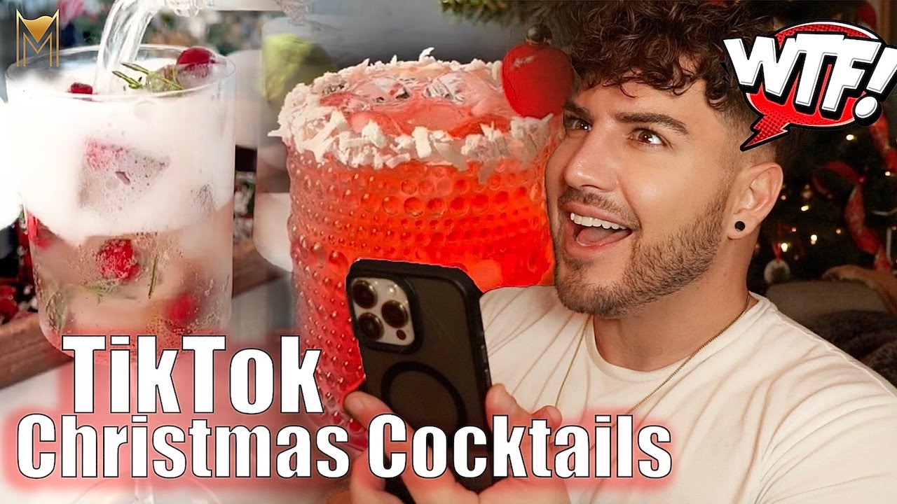 Bartender Reacts To TikTok Christmas Cocktails | Should You Make These!?