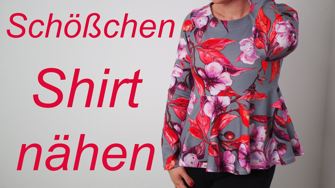 Shirt mit Schößchen nähen lernen - mit Annas Nähschule