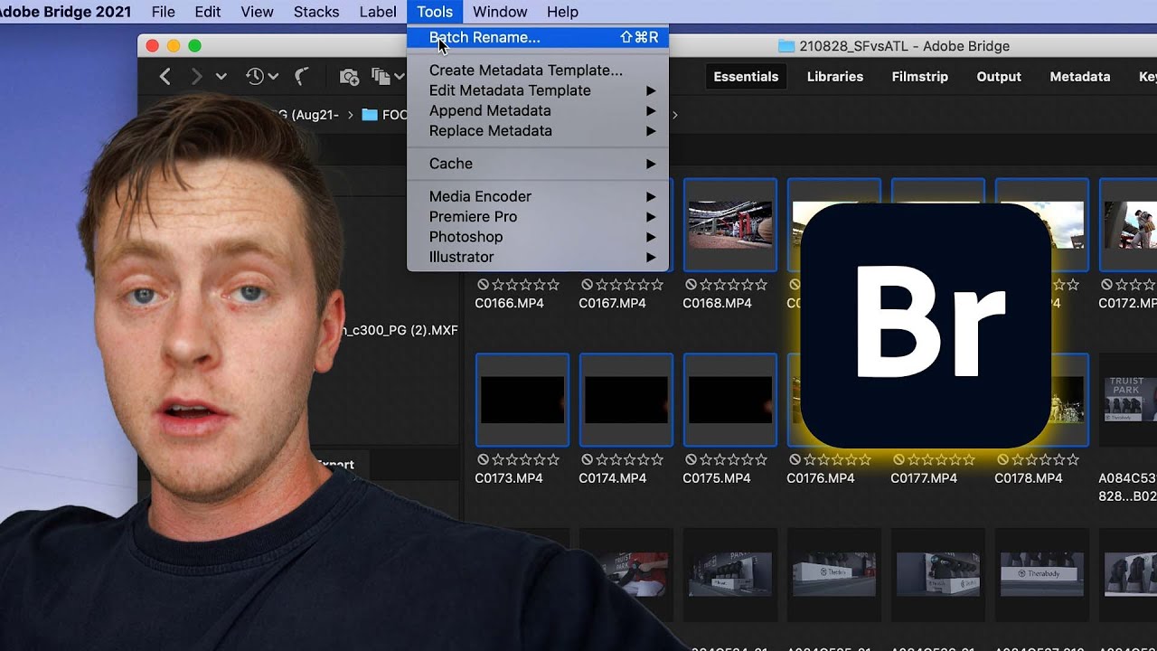 Batch renaming clips with ADOBE BRIDGE | The best way to stay organized