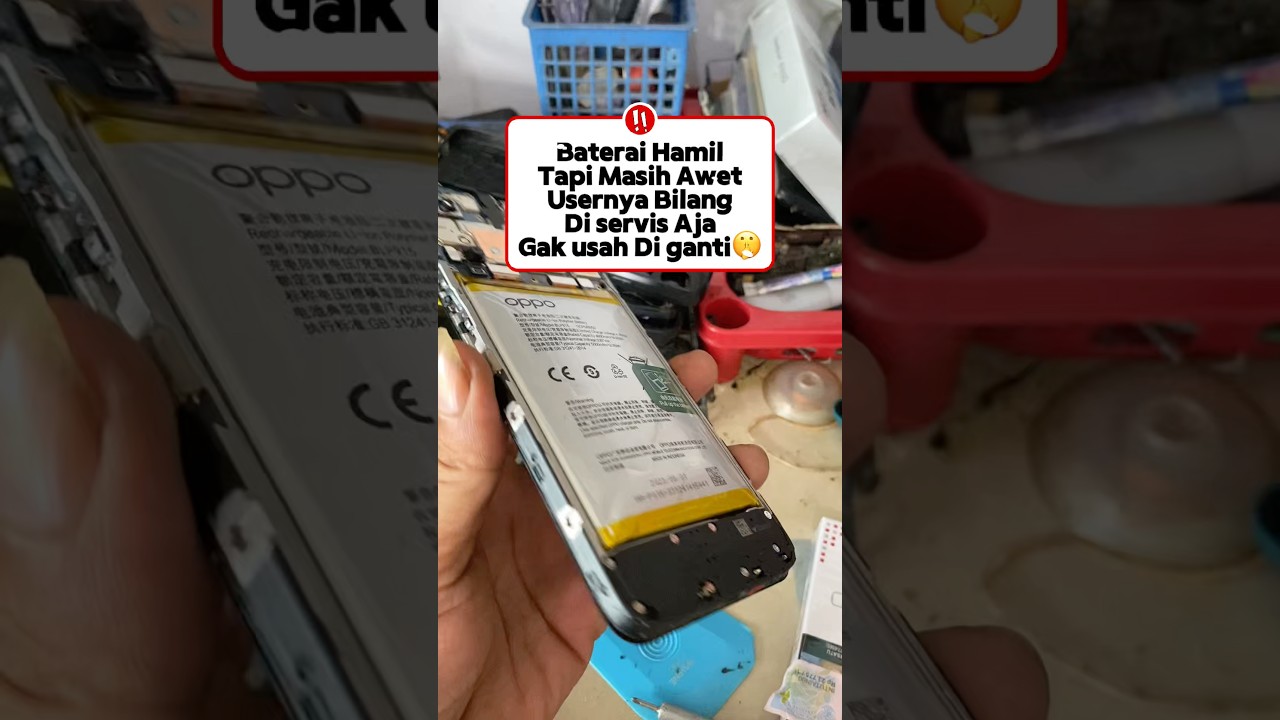 Cara perbaiki baterai yang hamil🤭