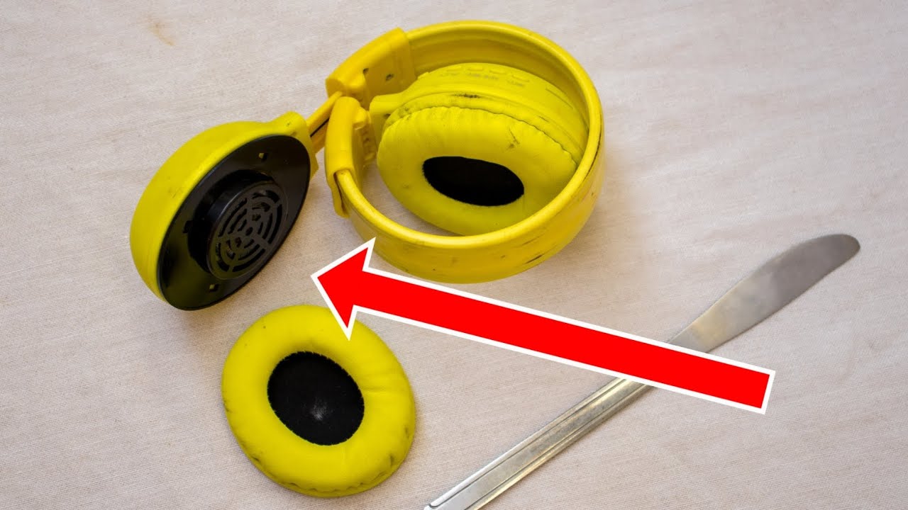 EASY and QUICK way to put back headphone Ear pad cushions