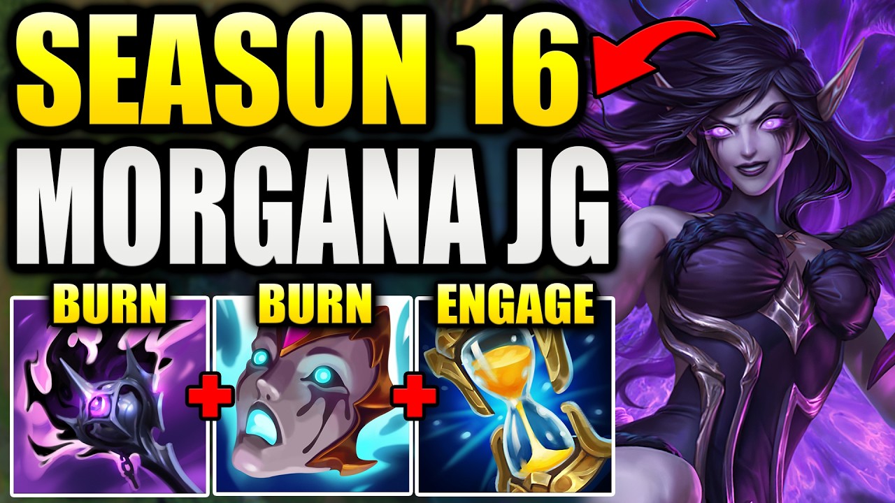HOW TO CLIMB WITH MORGANA JUNGLE IN SEASON 16! (Hidden OP)
