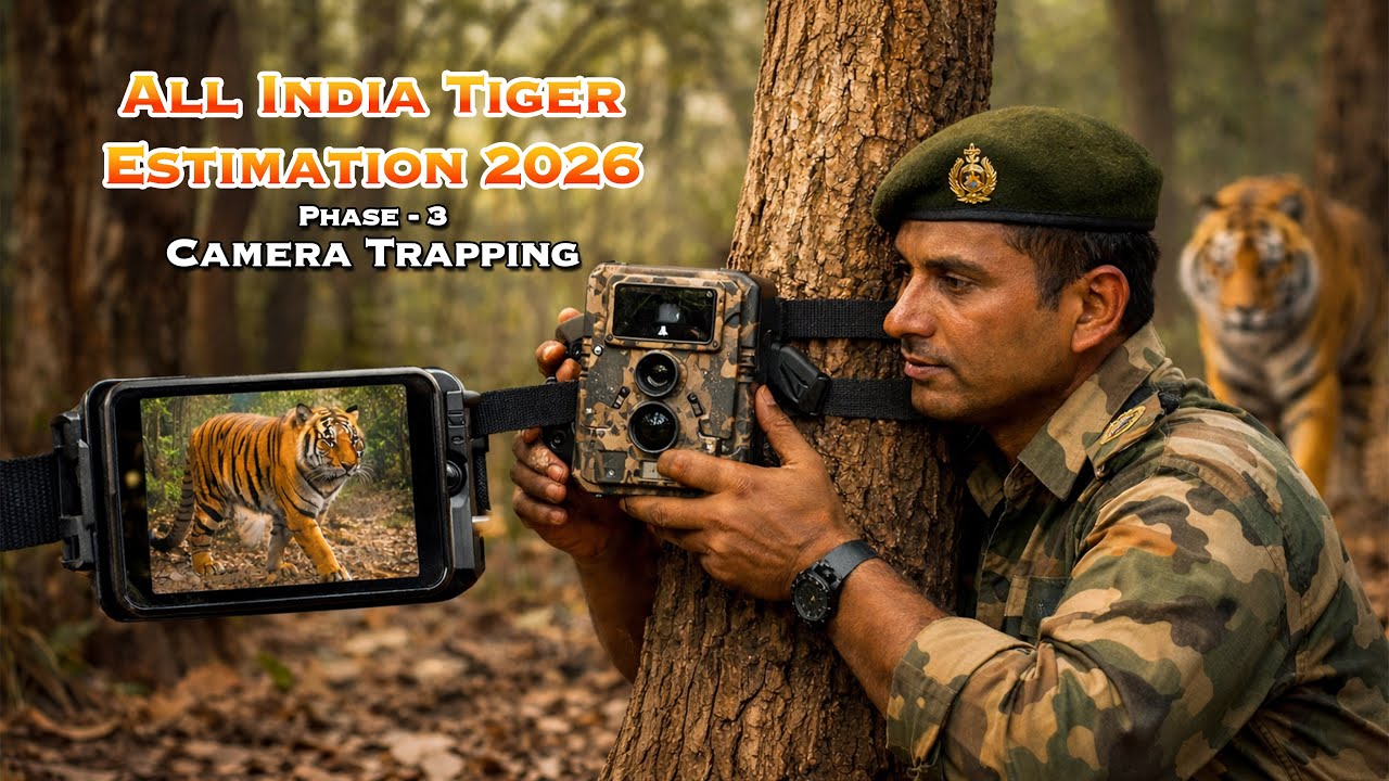 ALL INDIA TIGER ESTIMATION 2026 | PHASE–3 | CAMERA TRAPPING |SAHYADRI TIGER RESERVE | MAHARASHTRA |