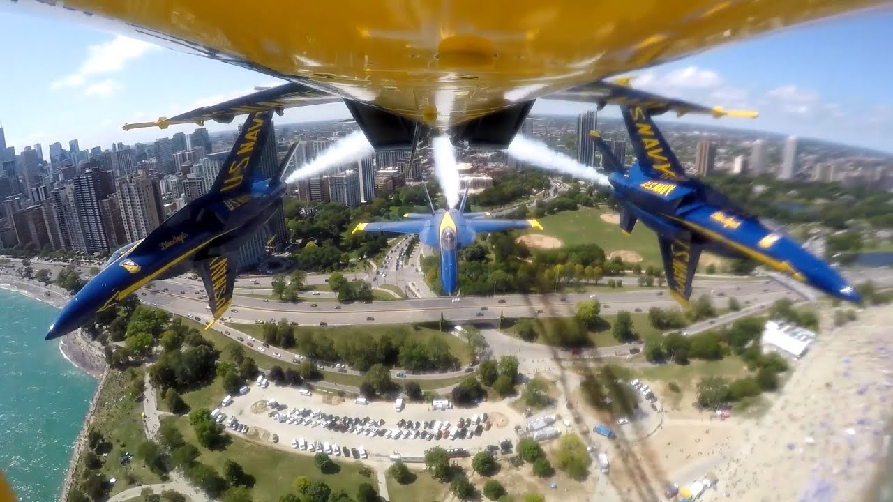 Blue Angels Perform At Chicago 2021 AW Show