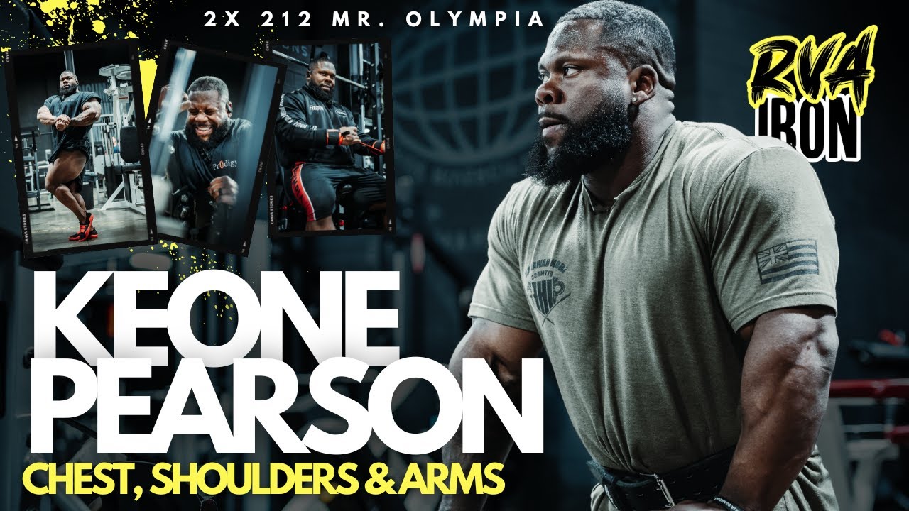 Keone Pearson trains chest, shoulders and arms at RVA Iron Gym