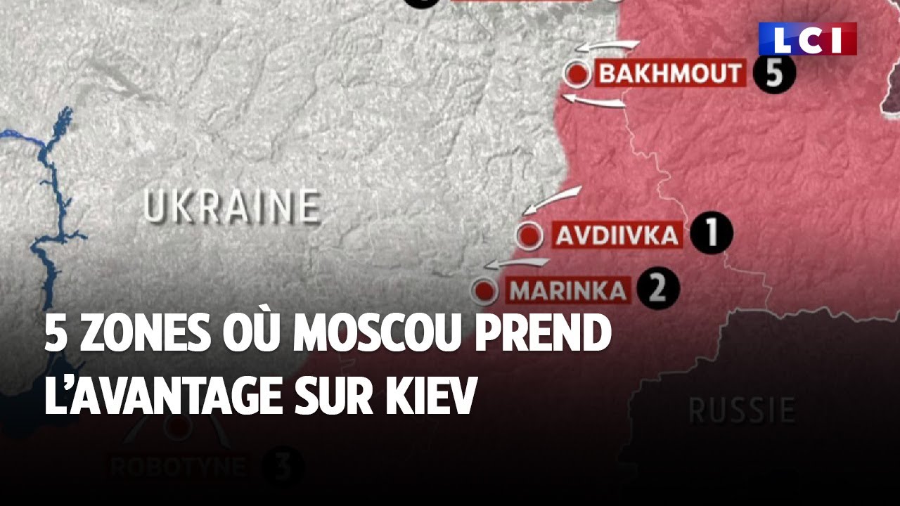 5 zones où Moscou prendrait l'avantage à la fois