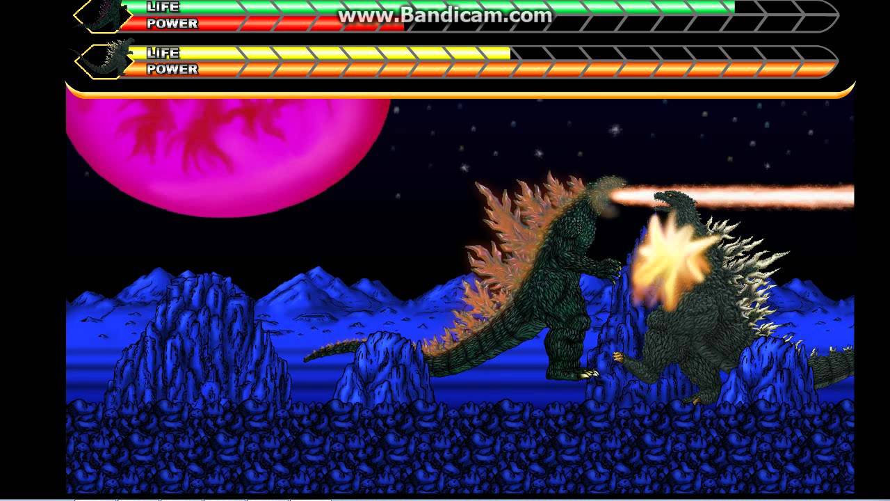 Godzilla 2000 (Millennium) Vs. Godzilla 2002   - Godzilla Daikaiju Battle Royale