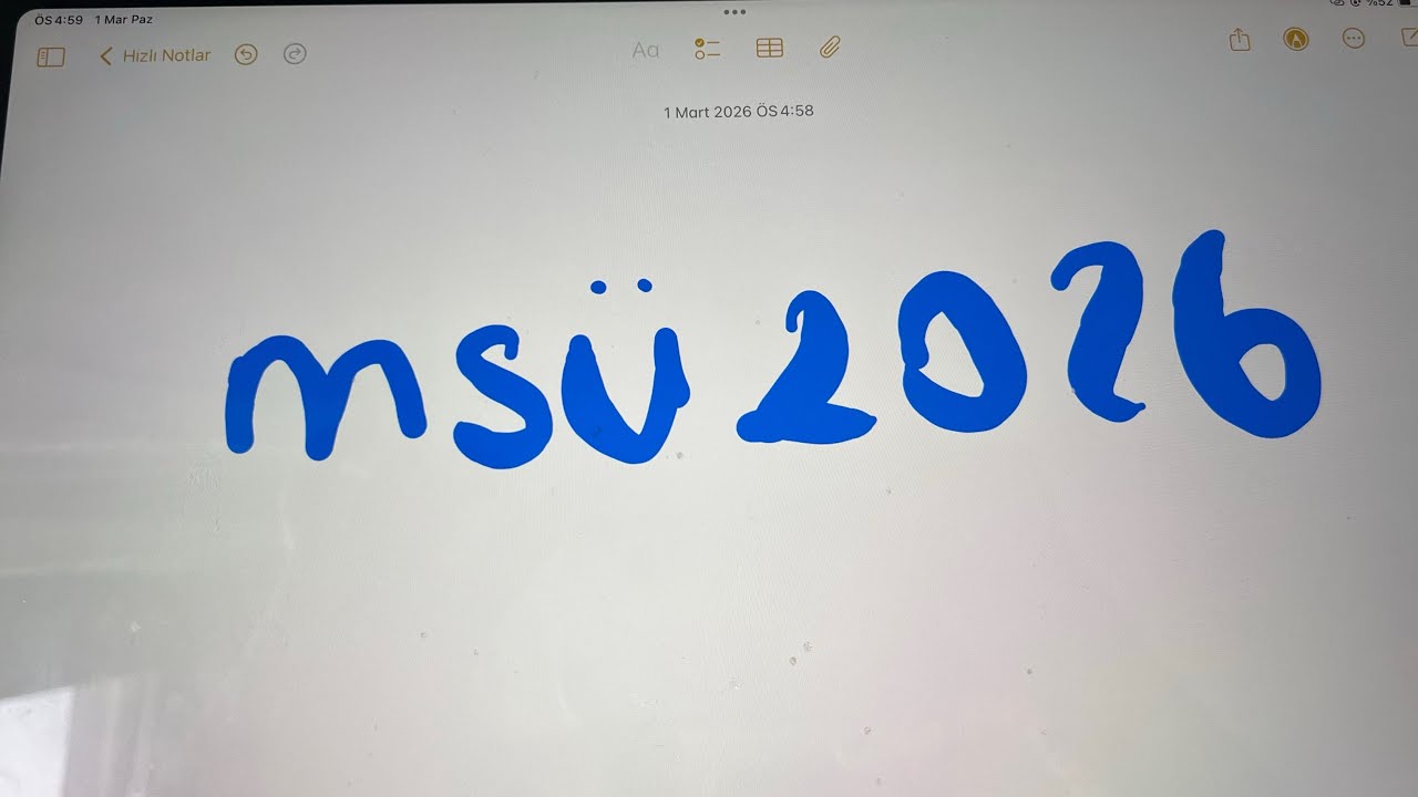 MSÜ 2026 (mezun gözünden)