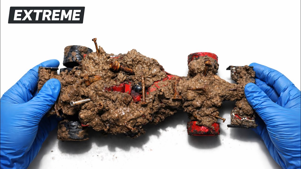 EXTREME Dirty F1 Toy Car Cleaning ASMR