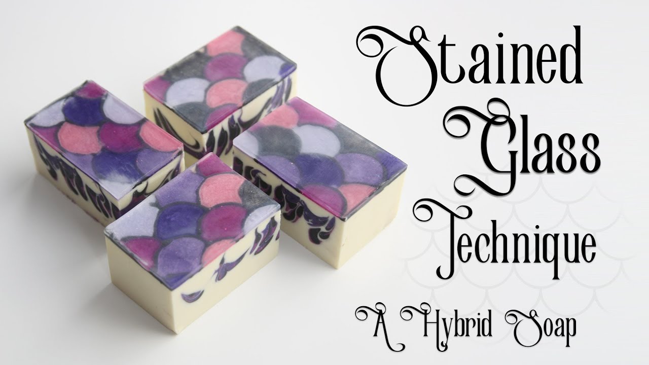 Stained Glass Hybrid Soap Technique (Cold Process and Melt & Pour)