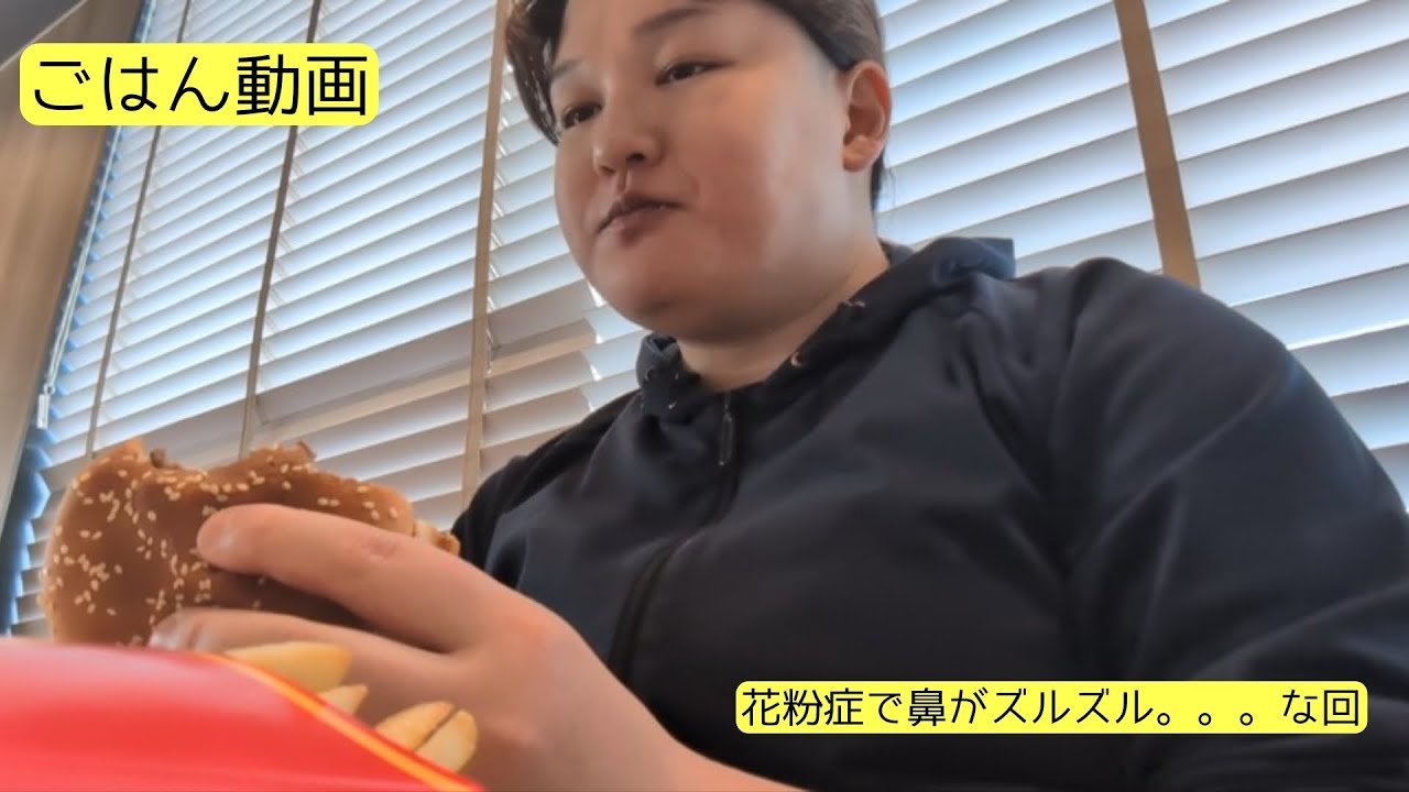 【ごはん動画】花粉症で鼻がズルズルです。な回
