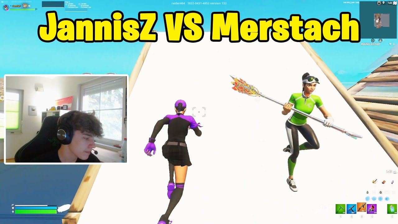 JannisZ VS Merstach 1V1 Buildfights!