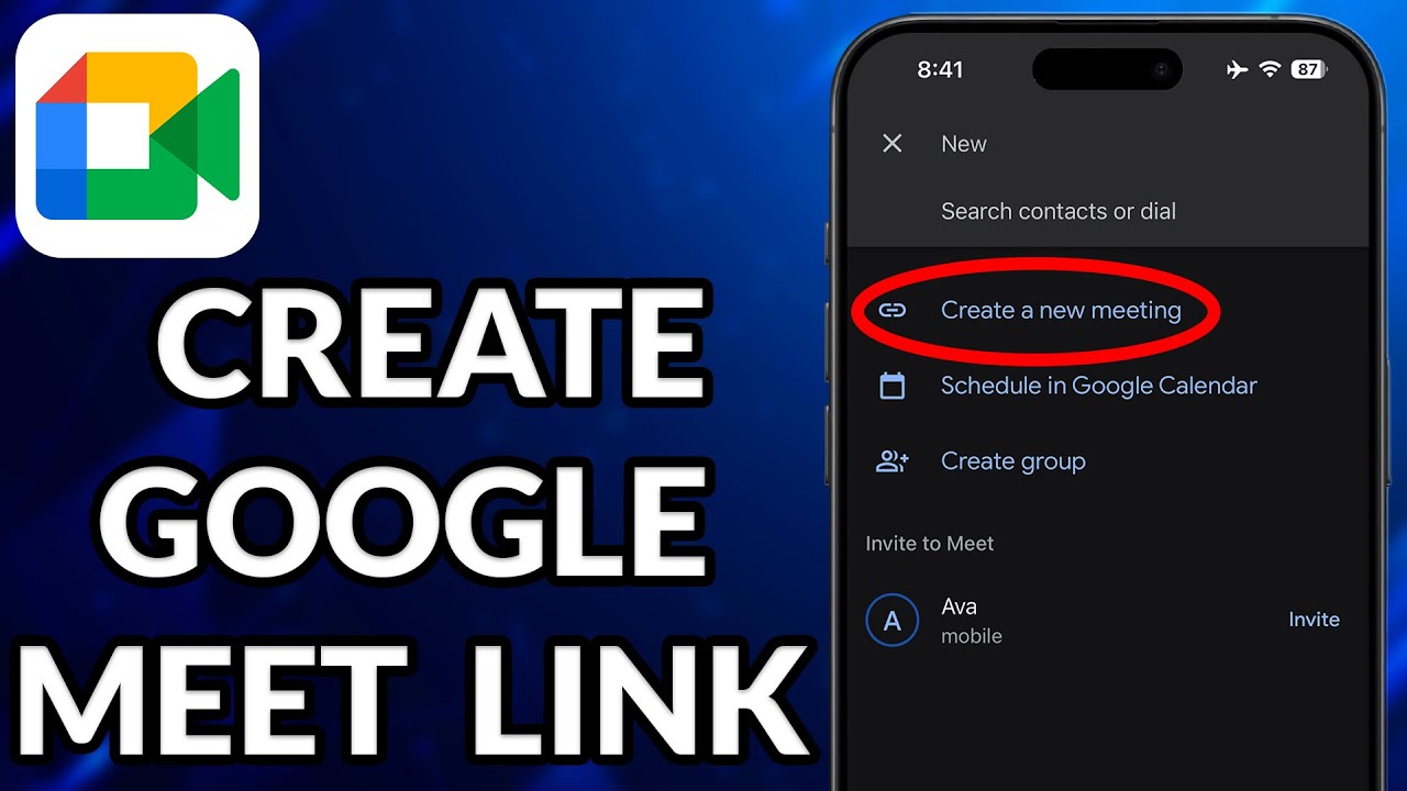 How To Create Google Meet Link In Mobile