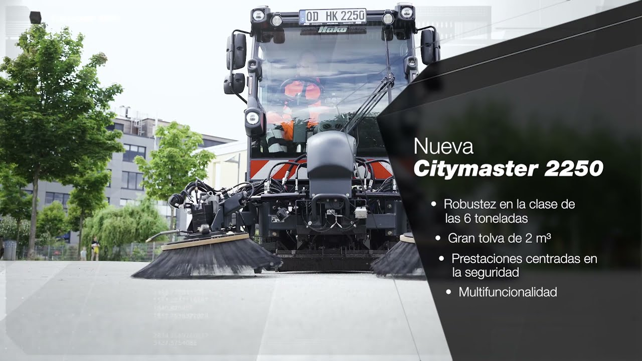 Hako Citymaster 2250 - La barredora vial potente, compacta y segura.