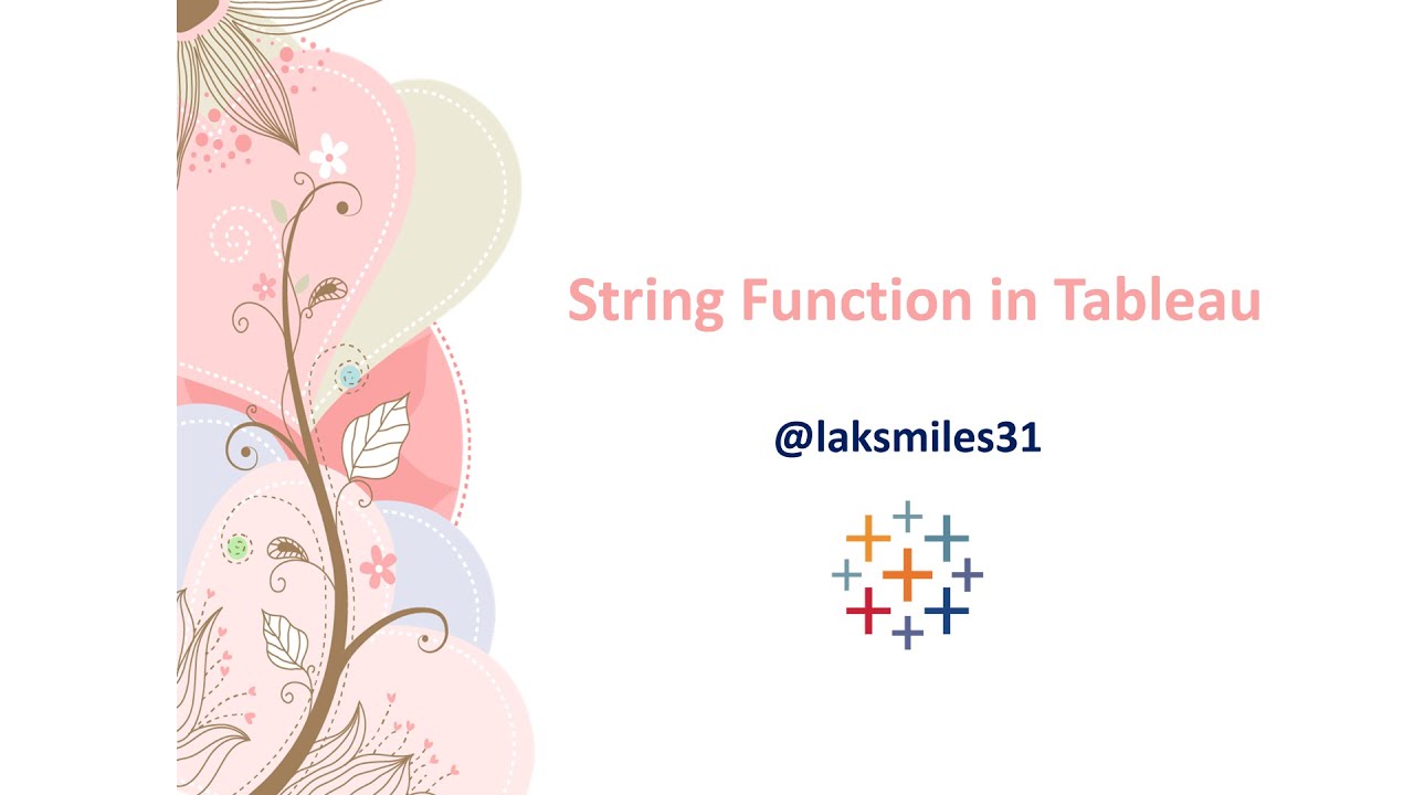 String Functions in Tableau  | #Tableau  #Advanced  Tutorial