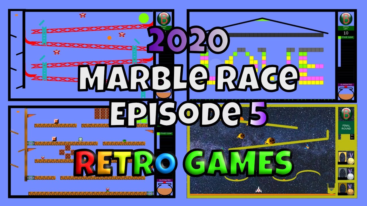 2020 New Marble Race Survival Episode 5 - Retro Games
