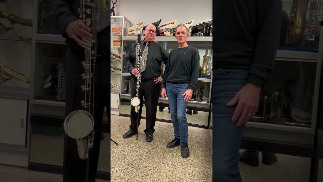 Chuck Currie Visit's The Shop And Demos The Royal Global MAX Bass Clarinet