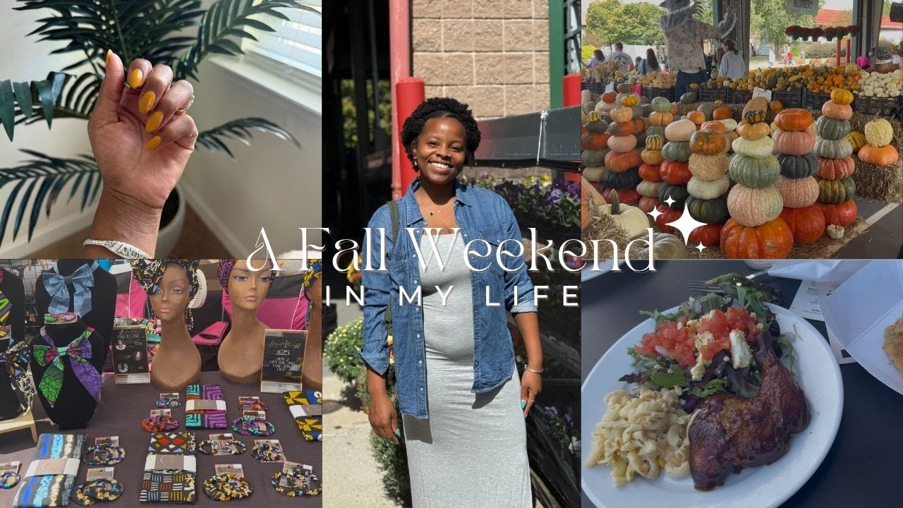 A Fun Fall Weekend Vlog | Food, Festivals & Farmers Markets | Mini Black-Owned Business Haul