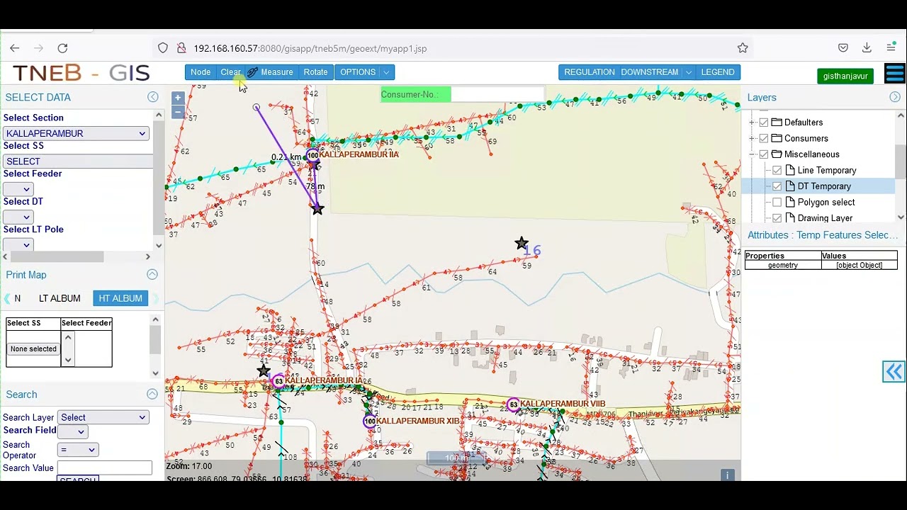 PROPOSED DT AND LINE ADDING PROCEDURE - TNEB GIS