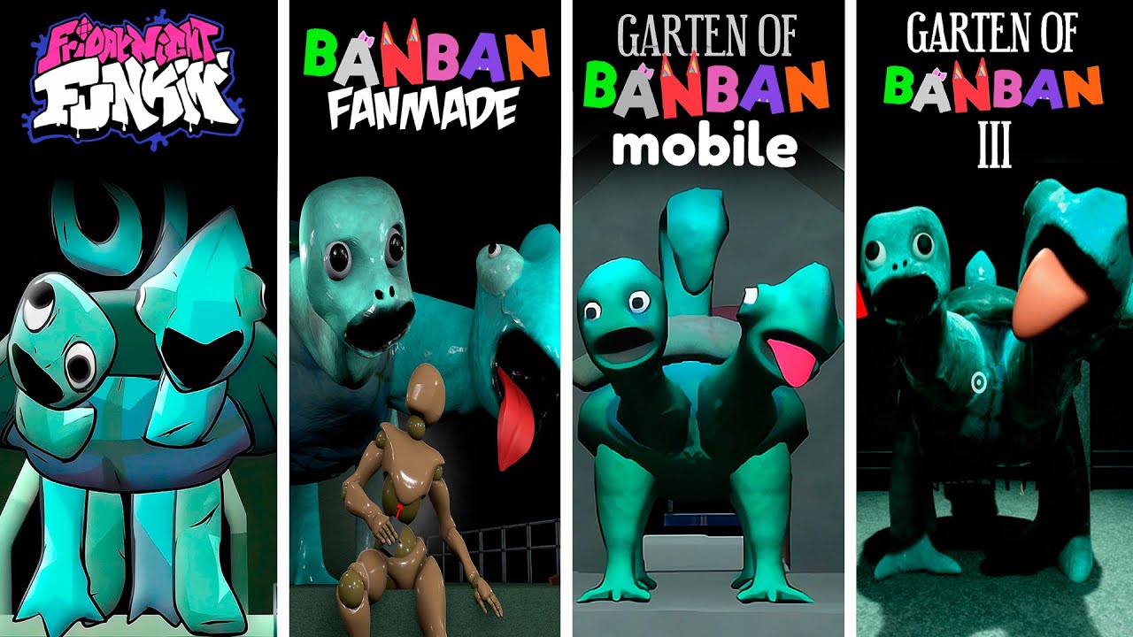 Garten of Banban 3 ALL Tamataki & Chamataki ORIGINAL vs FNF vs MOBILE vs FANMADE | Banban vs FNF