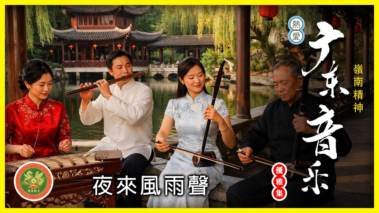 夜來風雨聲 4k HD Audio 熱愛廣東音樂，不僅是鍾情於旋律，更是對嶺南精神的一種致敬——那是一種在明淨剔透中，展現出靈活且蓬勃的生命氣象。