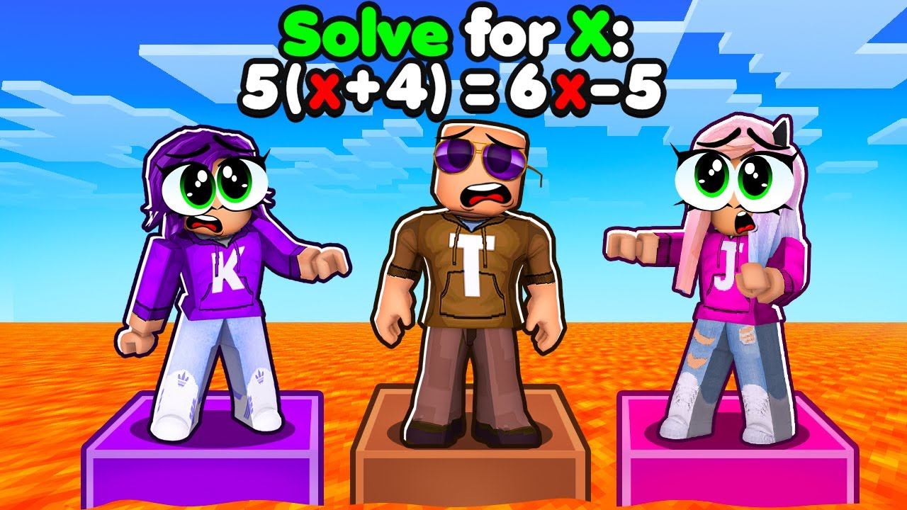 It's Math Tower Race but ALGEBRA! | Roblox