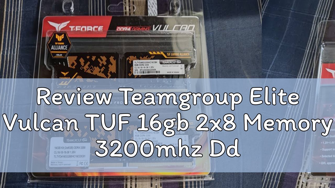 Review Teamgroup Elite Vulcan TUF 16gb 2x8 Memory 3200mhz Ddr4, Best Seller, Brand New, Original, C