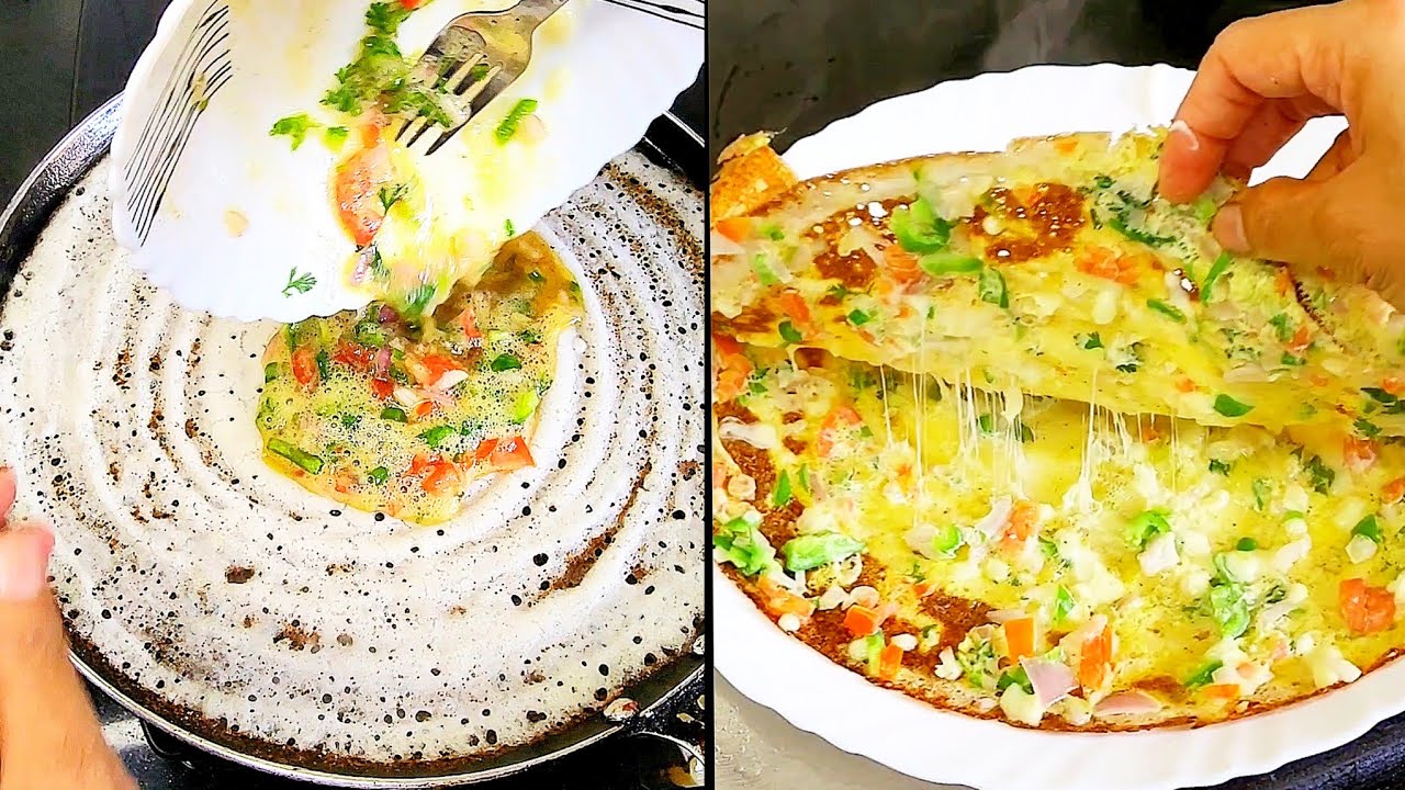 Popular street style crispy egg dosa at home | egg cheese dosa - anda dosa 