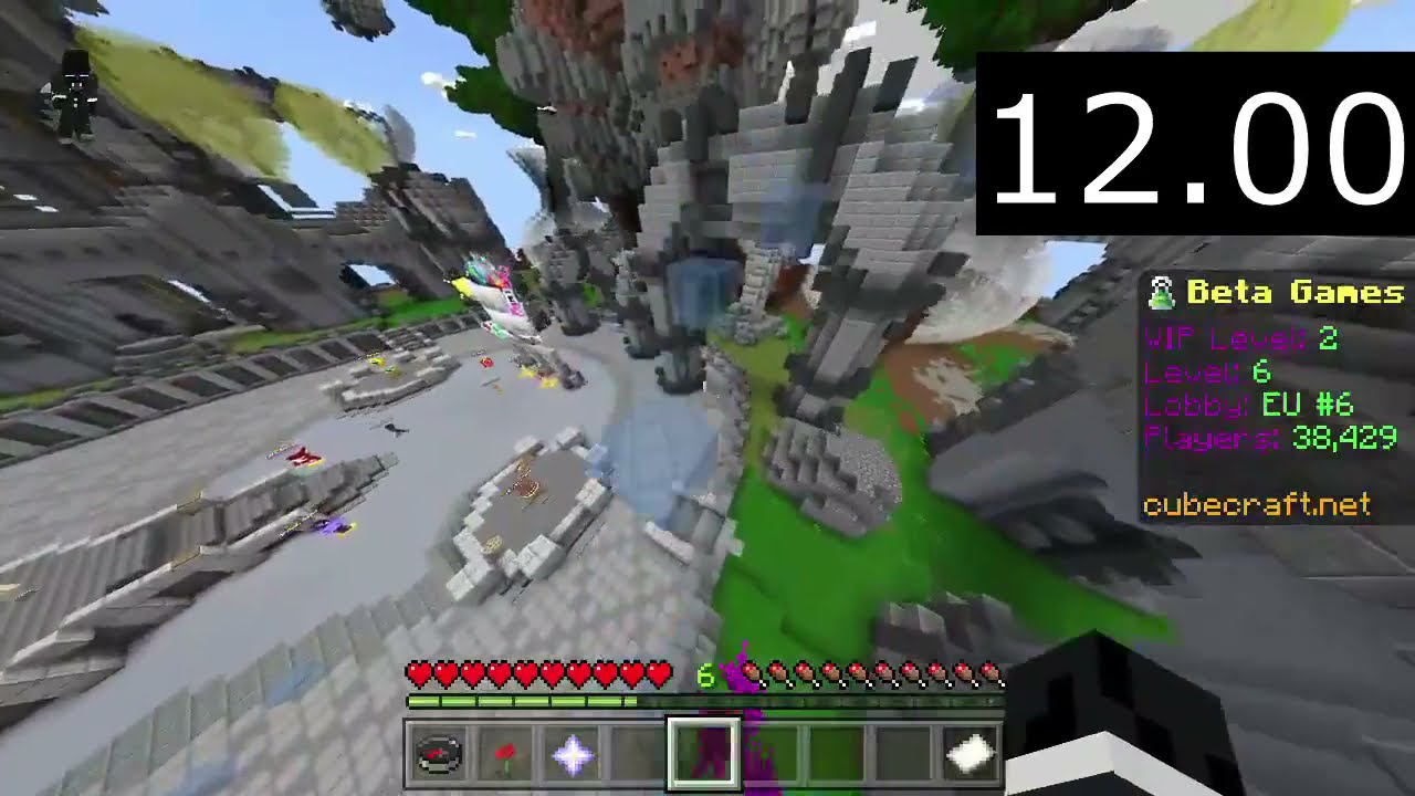 Cubecraft Bedrock Beta Games Lobby Parkour new PB 15.33 (Seconds)