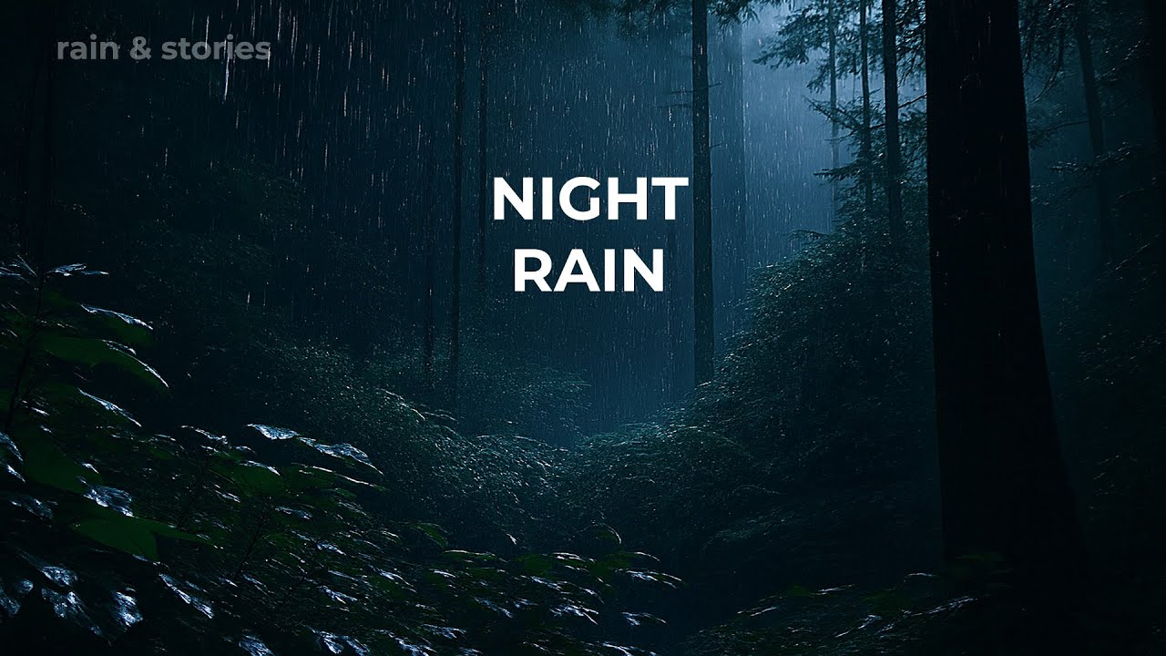 Peaceful Night Rain Sounds for Deep Sleep 🌙 Calm Mind, Anxiety Relief & Rest