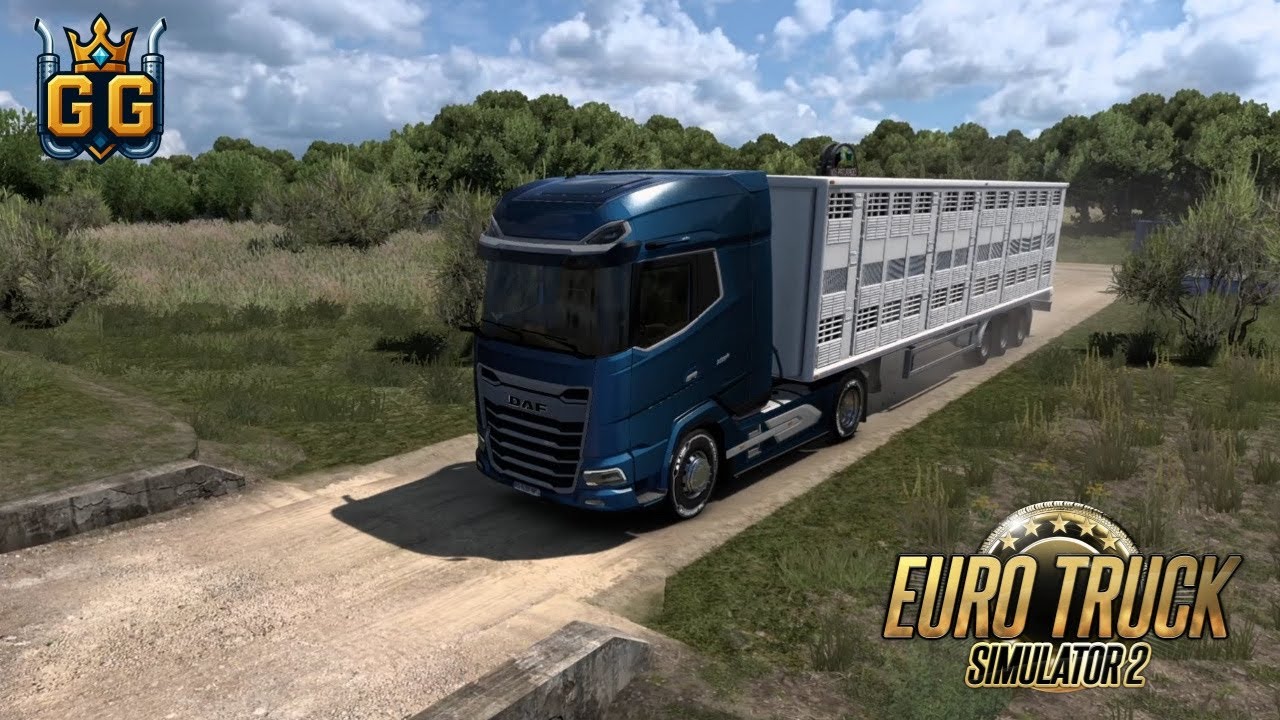 Euro Truck Simulator 2 - DAF | Ganado Vacuno Vivo Con Cámaras Integradas