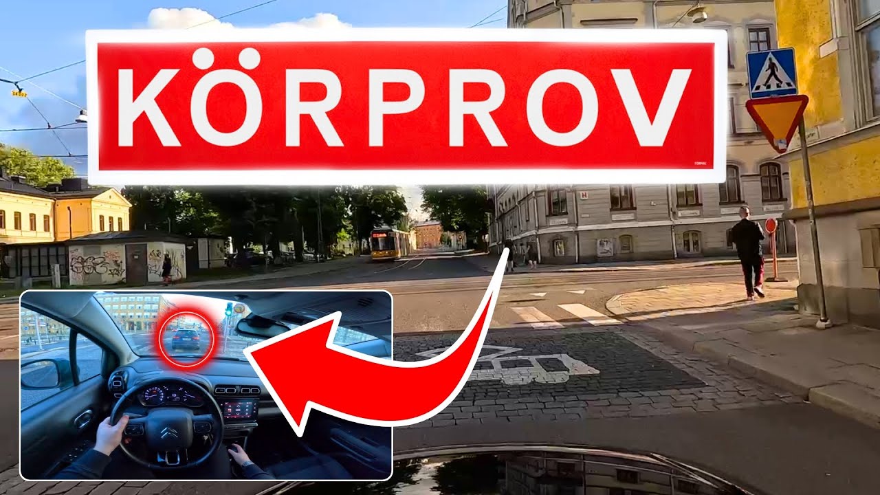 Så HÄR ser en GODKÄND UPPKÖRNING ut – FILMAT MED KAMERA på huvudet 🎥🚗 #uppkörning #körkort #körprov