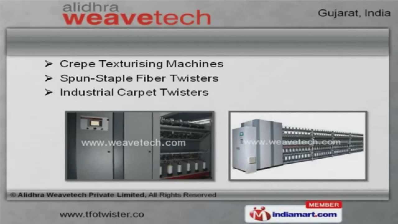 Filament Yarn Twister by Alidhra Weavetech Private Limited, Surat
