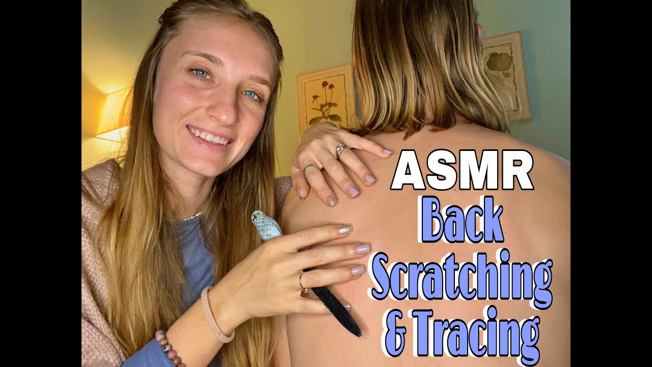 ASMR PURE TINGLES •back tracing & scratching•guess how many times I trace🙌